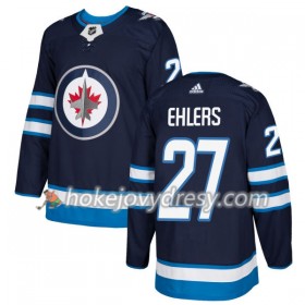 Pánské Hokejový Dres Winnipeg Jets Nikolaj Ehlers 27 Adidas 2017-2018 Modrá Authentic
